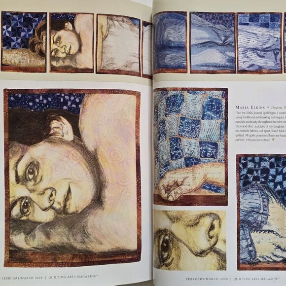 Quilting Arts Magazine February March 2008 39 tips for free motion quilting - Picture 14 of 16